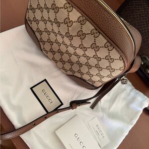 Gucci Brown and Cream Women's Bag